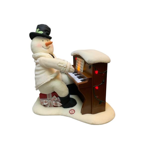 2005 Hallmark PIANO Playing Singing Snowman Plush JINGLE PALS Tested and Works - Picture 9 of 9